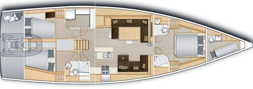 Hanse 5 For Charter In Greece From 6 0 Week