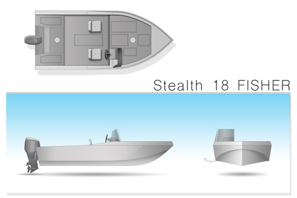 Stealth Boats Fisher 18 Consol for sale in Poland for €9,300 (£8,158)