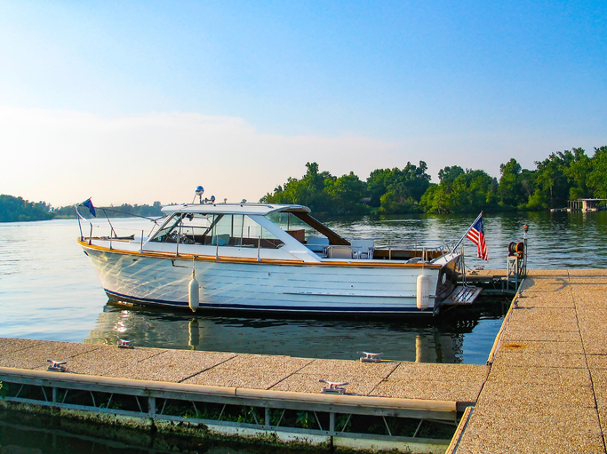 Boat on a lake